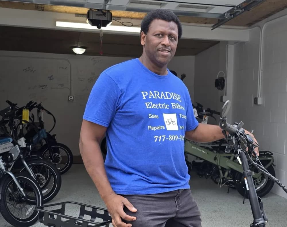 Owner of Paradise Electric Bikes in Lancaster PA